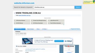 trionline.com.au at Website Informer. TriOnline. Visit Tri Online.