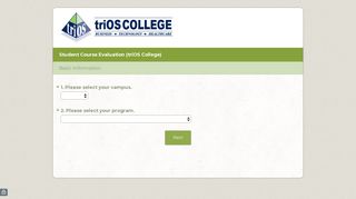 Student Course Evaluation (triOS College) Survey - Research.net