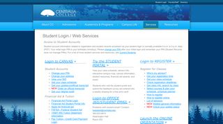 Student Web Services - Centralia, Washington - Centralia College