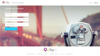 Trip30: Sign Up