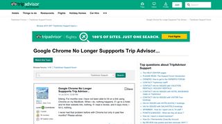 Google Chrome No Longer Suppports Trip Advisor... - TripAdvisor ...