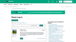 Owner Log in - TripAdvisor Support Forum