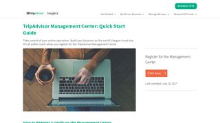 TripAdvisor Management Center: Quick Start Guide | TripAdvisor Insights