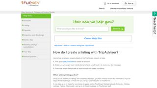 How do I create a listing with TripAdvisor? - Flipkey
