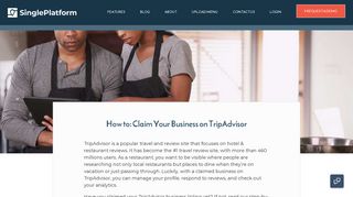 How to: Claim Your Business on TripAdvisor — SinglePlatform