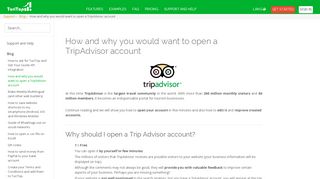 How and why you would want to open a TripAdvisor account - Turitop