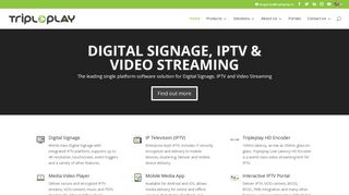 Digital Signage - IPTV - Video Streaming Software from Tripleplay