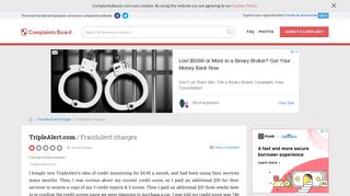 TripleAlert.com - Fraudulent charges, Review 264863 | Complaints ...