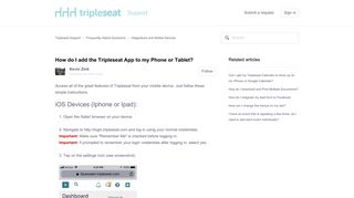 How do I add the Tripleseat App to my Phone or Tablet? – Tripleseat ...