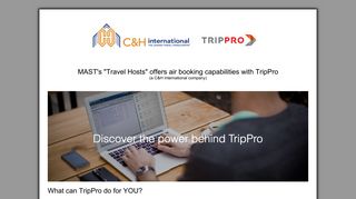 What Is TripPro? - MAST Travel Network