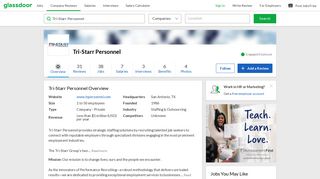 Working at Tri-Starr Personnel | Glassdoor