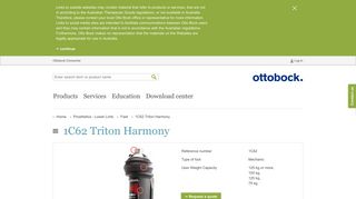 1C62 Triton Harmony | Professionals Ottobock AU