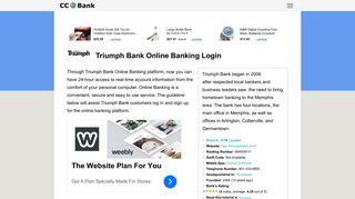 Triumph Bank Online Banking Login - CC Bank