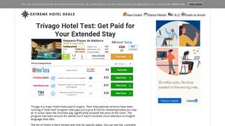 Trivago Hotel Test: Get Paid for Your Extended Stay - Extreme Hotel ...