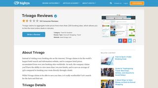 Trivago Reviews - Is it a Scam or Legit? - HighYa