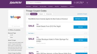 50% Off Trivago Coupon, Promo Codes - RetailMeNot