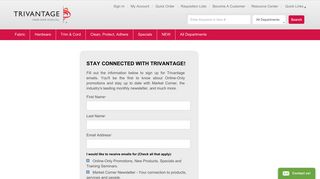 Sign Up for Trivantage.com Promotional Emails