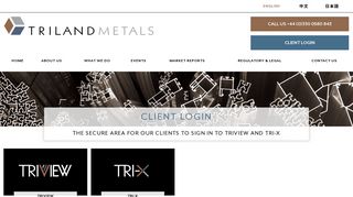 Triland Metals - Client Login