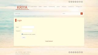 Login - KRIYA - TriYoga.com