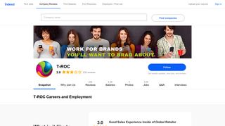 T-ROC Careers and Employment | Indeed.com