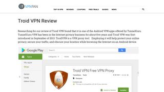 Troid VPN Review - VPN Fan