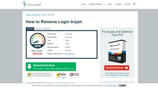How To Remove Login trojan (Instructions) - Solvusoft