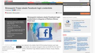 Stresspaint Trojan steals Facebook login credentials - 2-Spyware.com