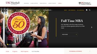 Full-Time MBA | USC Marshall