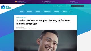 A look at TRON and the peculiar way its founder markets the project ...