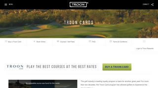 Troon Cards | Golf Discount Card | Troon.com