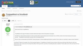 Troopwebhost vs Scoutbook - SCOUTER Forum
