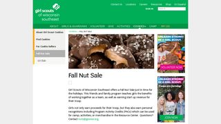 Fall Nut Sale | Girl Scouts of Wisconsin Southeast