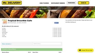 Tropical Smoothie Cafe - Mr. Delivery