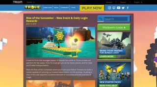 Rise of the Sunseeker – New Event & Daily Login Rewards | Trove