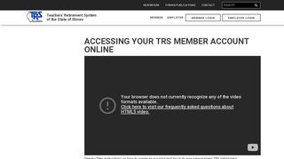 Accessing Your TRS Member Account Online | Teachers' Retirement ...