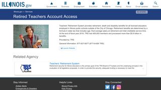 Retired Teachers Account Access - Illinois.gov