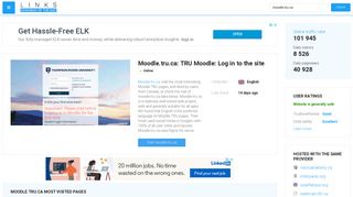 Visit Moodle.tru.ca - TRU Moodle: Log in to the site.