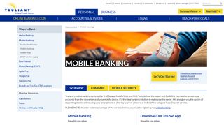 Mobile Banking | No Cost Convenient Tru2Go | Truliant FCU