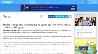 Truliant introduces Touch ID & Eye Scan Sign-In for the Tru2Go mobile ...