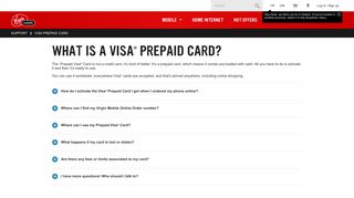 How to activate your Visa Prepaid Card. - Virgin Mobile Canada