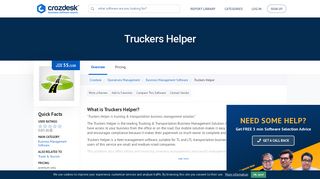 Truckers Helper Reviews, Pricing and Alternatives | Crozdesk