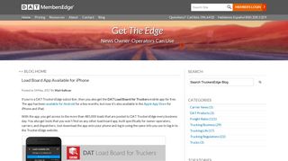 iPhone Load Board App - Truckers Edge