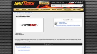 TruckersEDGE.net at NextTruck Online