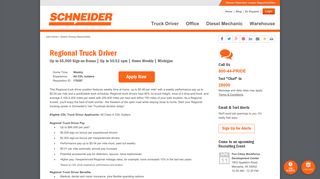 Regional Truck Driver | Up to $5,000 Sign-on Bonus | Up to $0.52 ...