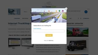 Internet TruckStop Load Board Review - Truck Driver Salary