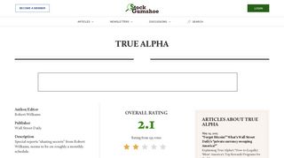 True Alpha | Stock Gumshoe