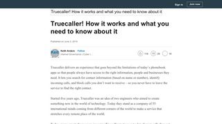 Truecaller! How it works and what you need to know about it - LinkedIn