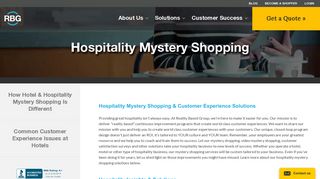 Hospitality & Hotel Mystery Shopping Services | RBG The Premier ...