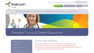 Provider Forms & Other Resources - True Health New Mexico