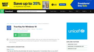 True Key for Windows 10 - Free download and software reviews ...